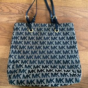 Black Michael Kors Initial Shoulder Bag
